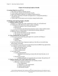 Human Resources Chapter 1  Introducing Employee Benefits Introducing Employee Benefits Learning Objectives Use The