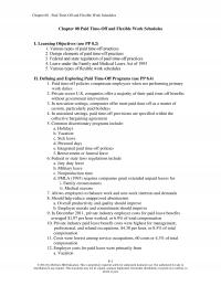 Human Resources Chapter 8  Paid Timeoff And Flexible Work Schedules Paid Timeoff And Flexible