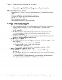Human Resources Chapter 11  Nonqualified Deferred Compensation Plans For Executives Nonqualified Deferred Compensation Plans