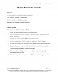 Speech Chapter 5  Communicating Nonverbally  Communicating Nonverbally Glance The Nature And Functions Nonverbal