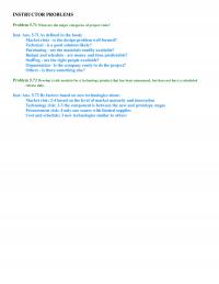 Industrial Engineering Chapter 5 Instructor Problemsproblem What Are The Major Categories Project Risksinst Ans Defined The