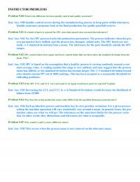Industrial Engineering Chapter 9 Instructor Problemsproblem What The Difference Between Quality Control And Quality Assuranceinst Ans