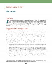 Management Chapter 22e 1 Case Teaching Note Wils Grilloverviewjohn Christ Entrepreneur His Early s And Owner