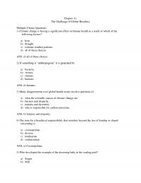 Philosophy 978-1305508408 Chapter 11 Quiz