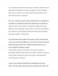 Speech Chapter 6 First The Composition The Audience May Change Every Audience Different And Even
