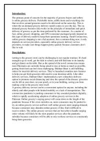Business Plan – Online Grocery Delivery