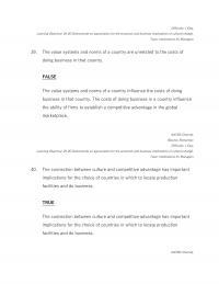 International Business Chapter 4 Difficulty Easy Learning Objective Demonstrate Appreciation For The Economic And Business Implications