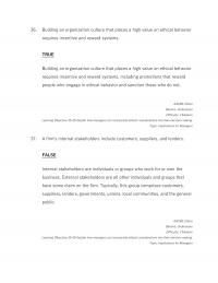 International Business Chapter 5 Building Organization Culture That Places High Value Ethical Behavior Requires Incentive And