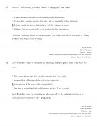 International Business Chapter 6 Which The Following Major Benefit Engaging Free Trade Helps Reduce The Financial