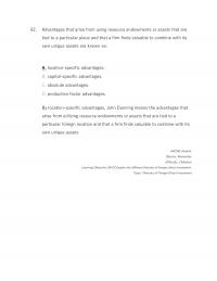 International Business Chapter 8 Advantages That Arise From Using Resource Endowments Assets That Are Tied Particular