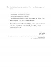 International Business Chapter 9 Which The Following Was The Outcome The Treaty Lisbon Signed Established The