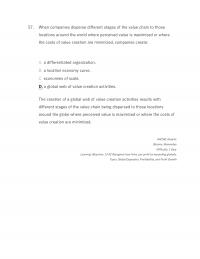 International Business Chapter 13 When Companies Disperse Different Stages The Value Chain Those Locations Around The