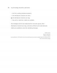 International Business Chapter 18 Pull Strategy Should Used When The Firm Selling Industrial Products The Distribution