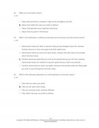 Human Resources Chapter 4 What Are Instrumental Values Values That Are Likely Maintain High Priority Throughout