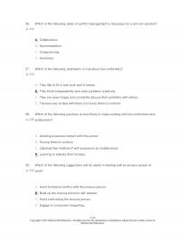 Human Resources Chapter 11 Which The Following Styles Conflict Management Necessary For Winwin Solution Collaboration Accommodation