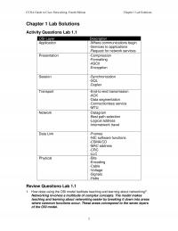 Networking Chapter 1 Homework Ccna Guide Cisco Networking Fourth Edition Lab Solutions Lab Solutions