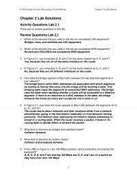 Networking Chapter 2 Homework Ccna Guide Cisco Networking Fourth Edition Lab Solutions Lab Solutions