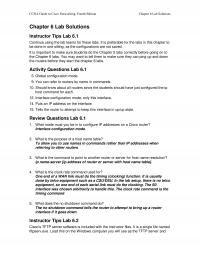 Networking Chapter 6 Homework Ccna Guide Cisco Networking Fourth Edition Lab Solutions Lab Solutions