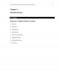 Networking Chapter 9 Ccna Guide Cisco Networking Fundamentals Fourth Edition Network Devices Glance Instructors