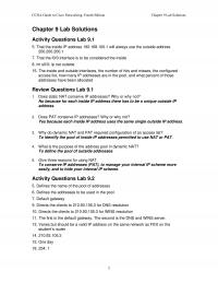 Networking Chapter 9 Homework Ccna Guide Cisco Networking Fourth Edition Lab Solutions Lab Solutions