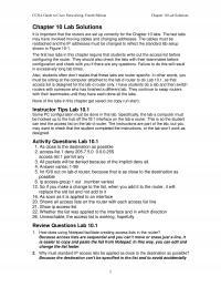 Networking Chapter 10 Homework Ccna Guide Cisco Networking Fourth Edition Lab Solutions Lab Solutions