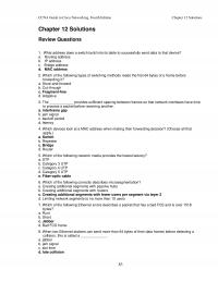 Networking Chapter 12 Homework Ccna Guide Cisco Networking Fourth Edition Solutions Solutions Review Questions