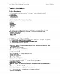 Networking Chapter 13 Homework Ccna Guide Cisco Networking Fourth Edition Solutions Solutions Review Questions