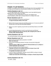 Networking Chapter 14 Homework Ccna Guide Cisco Networking Fourth Edition Lab Solutions Lab Solutions