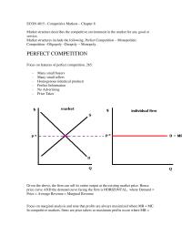 Managerial Economics Market