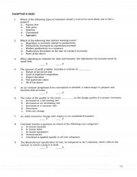 Civil Engineering Chapter 9 Which the following types of estimates would a contractor most likely use to bid a project