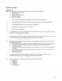 Civil Engineering Chapter 12 Match the communication type listed with the correct description following&nbsp;