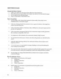 Civil Engineering Midterm Exam place all answers on Answer Sheet. Do not place any answers on Exam Question pages