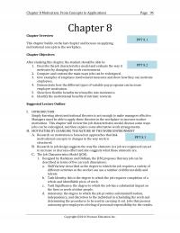 Human Resources Chapter 8 Motivation From Concepts Applications Page Overview Ppt This