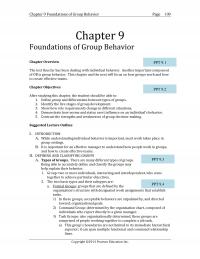 Human Resources Chapter 9 Foundations Group Behavior Page Foundations Group Behavior Overview Ppt