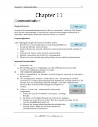 Human Resources Chapter 11 Communication Communication Overview Ppt Order Successful Managers Must Able