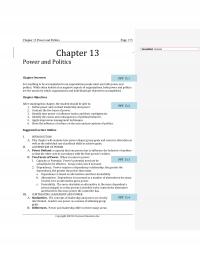 Human Resources Chapter 13 Power And Politics Page Formatted Centered Power And Politics