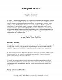 Business Ethics Chapter 7 Velasquez Overview Students Will Explore Variety Forms Discrimination And