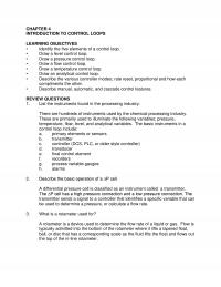 Industrial Engineering Chapter 4 Introduction Control Loops Learning Objectives Identify The Five Elements Control Loop