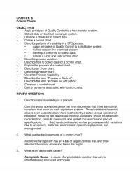 Industrial Engineering CHAPTER 6 Control Charts Objectives Apply Principles Quality Control Heat Transfer System Collect
