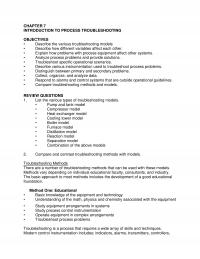 Industrial Engineering Chapter 7 Introduction Process Troubleshooting Objectives Describe The Various Troubleshooting Models Describe How