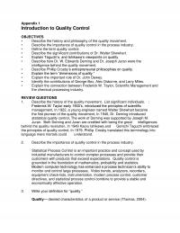 Industrial Engineering Appendix N Appendix Introduction Quality Control Objectives Describe The History And Philosophy The Quality
