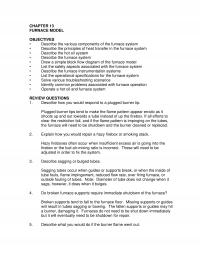 Industrial Engineering Chapter 13 Furnace Model Objectives Describe The Various Components The Furnace System Describe