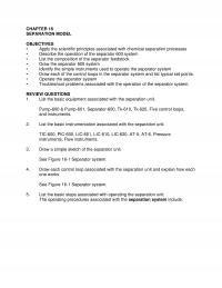 Industrial Engineering Chapter 16 Separation Model Objectives Apply The Scientific Principles Associated With Chemical Separation