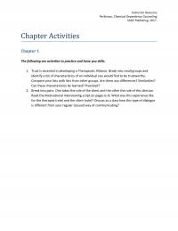 Counseling Chapter 1 Instructor Resource Perkinson Chemical Dependency Counseling Sage Publishing Activities The