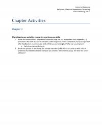 Counseling Chapter 3 Instructor Resource Perkinson Chemical Dependency Counseling Sage Publishing Activities The
