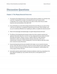 Counseling DQ03 Perkinson Chemical Dependency Counseling Edition Instructor Resource Discussion Questions The Biopsychosocial
