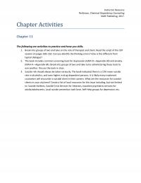 Counseling Chapter 11 Instructor Resource Perkinson Chemical Dependency Counseling Sage Publishing Activities The