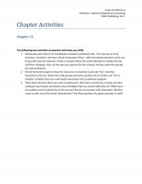 Counseling Chapter 12 Instructor Resource Perkinson Chemical Dependency Counseling Sage Publishing Activities The