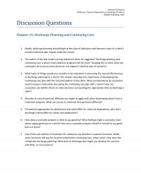 Counseling DQ15 Instructor Resource Perkinson Chemical Dependency Counseling Edition Sage Publishing Discussion Questions