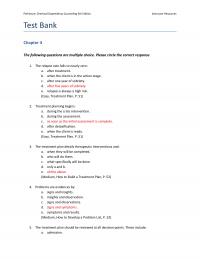 Counseling Perkinson5e_TB04 Perkinson Chemical Dependency Counseling Edition Instructor Resources Test Bank The Following